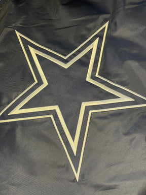 NFL Dallas Cowboys Quilted Stitched Satin Jacket Retro Style Men's Small NWT
