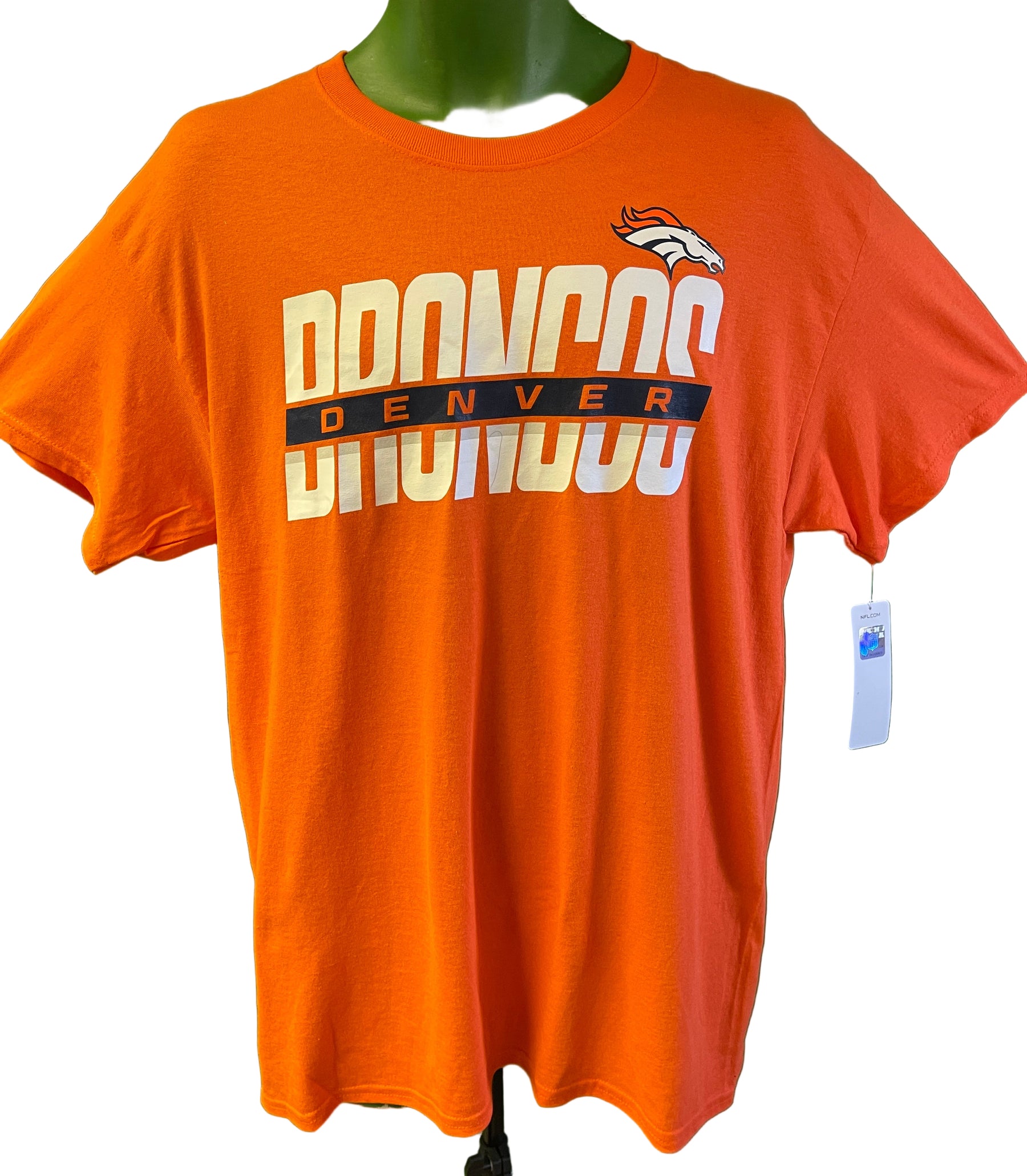 NFL Denver Broncos Orange Short Sleeve T-Shirt Men's Large NWT
