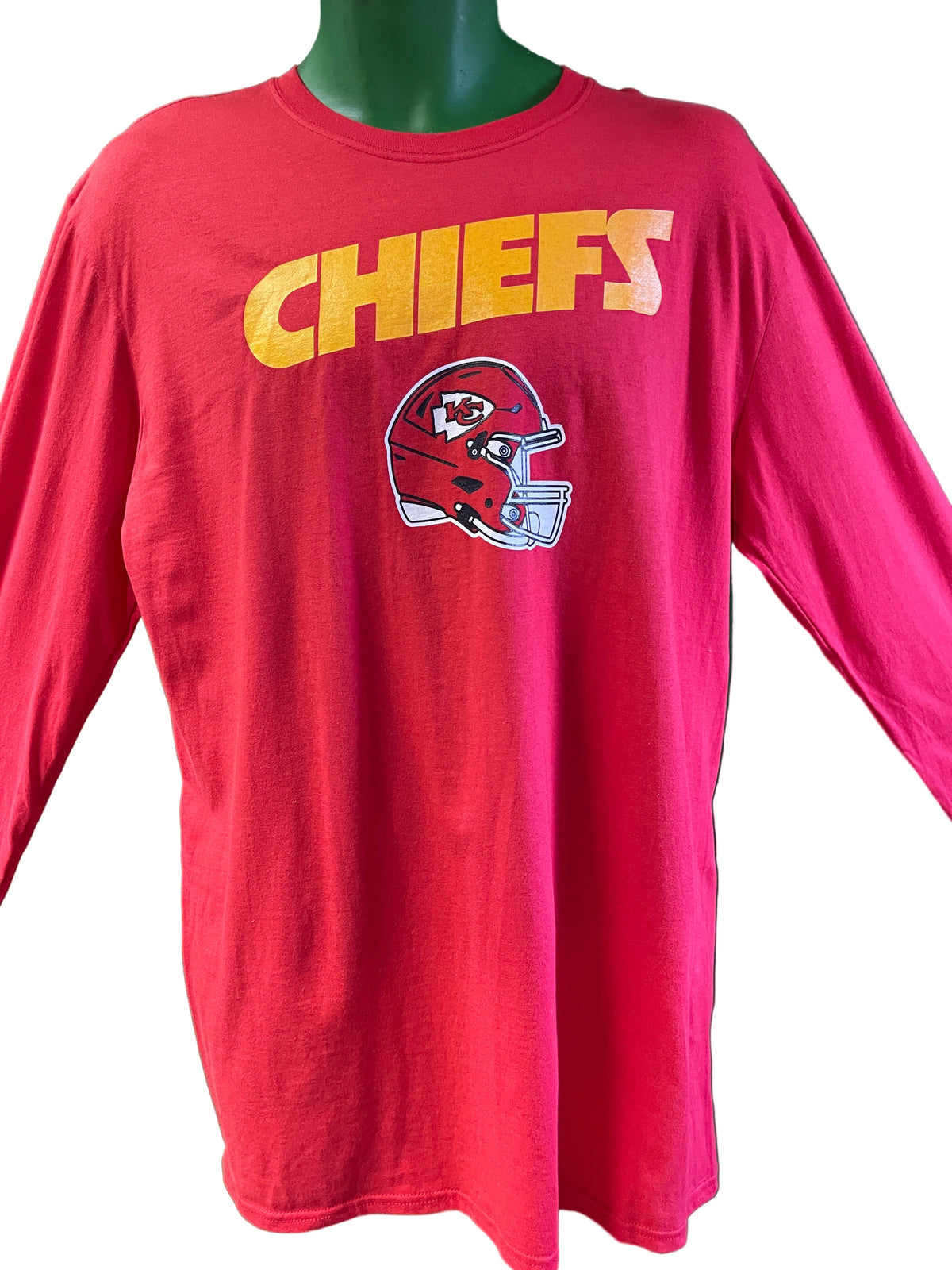 NFL Kansas City Chiefs Patrick Mahomes #15 Red L/S T-Shirt Men's Large NWT