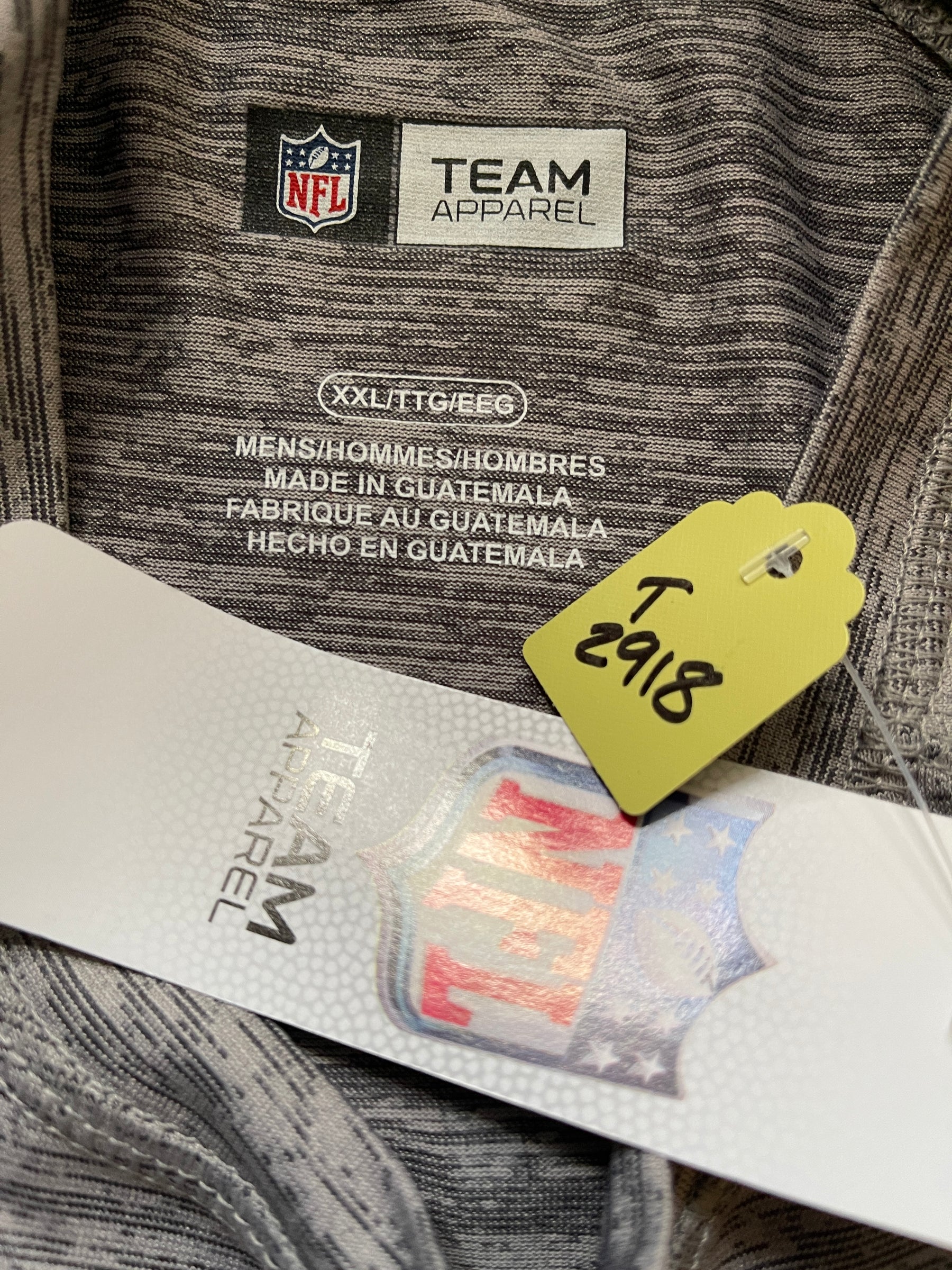 NFL Tampa Bay Buccaneers Wicking Grey T-Shirt Men's 2X-Large NWT