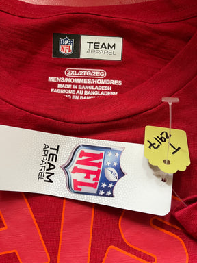 NFL Tampa Bay Buccaneers Raise Flags 100% Cotton Red T-Shirt Men's 2X-Large NWT