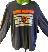 NFL Chicago Bears 100% Cotton L/S T-Shirt 1920 Big Patch Men's X-Large NWT