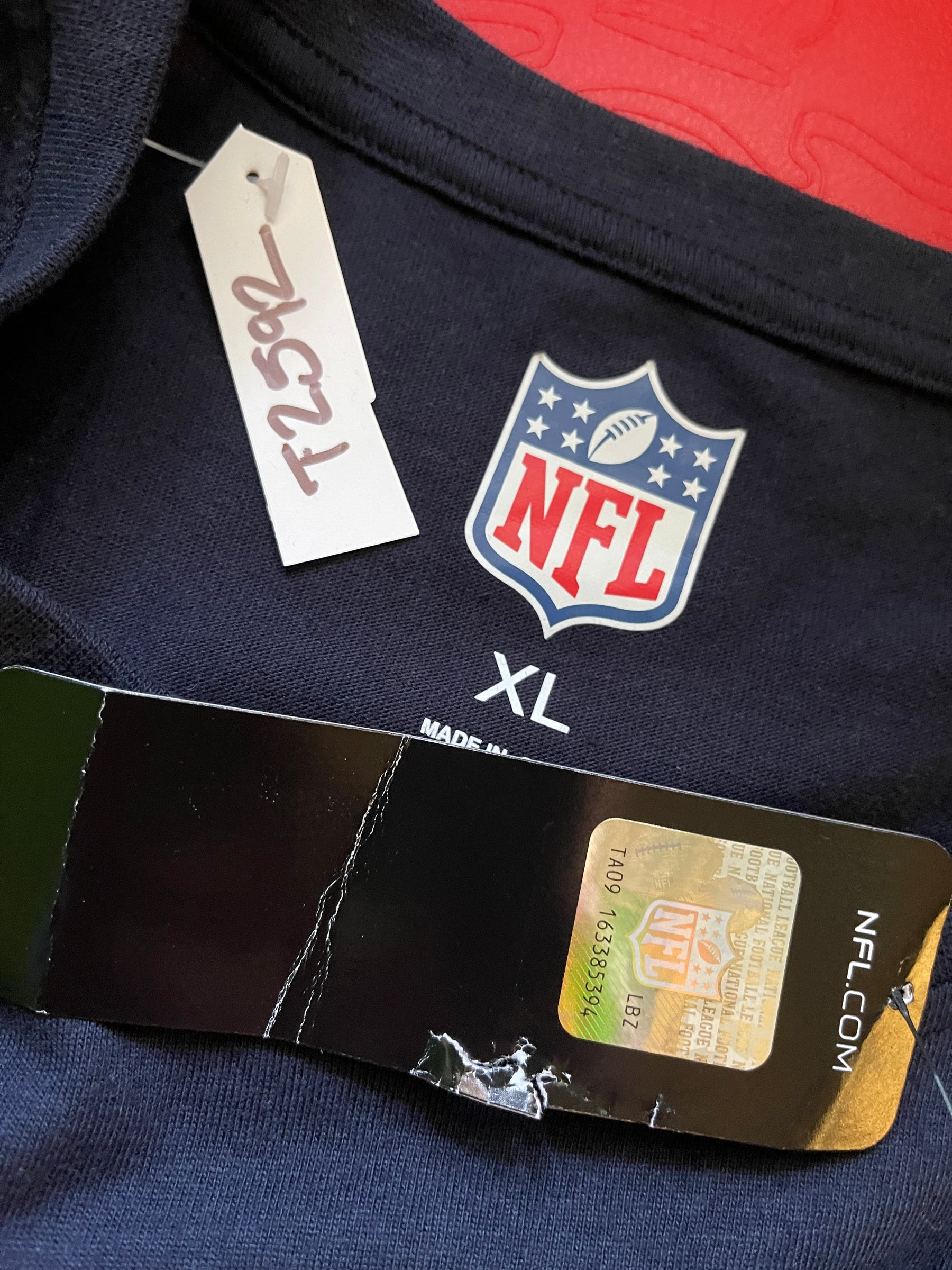 NFL Chicago Bears 100% Cotton L/S T-Shirt 1920 Big Patch Men's X-Large NWT