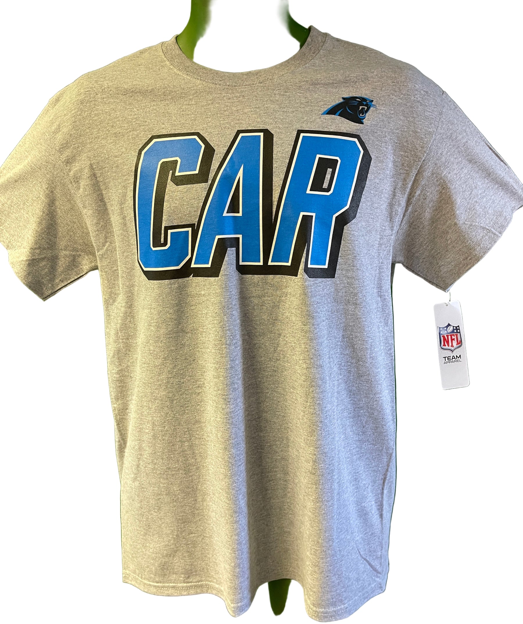 NFL Carolina Panthers Grey Short Sleeve T-Shirt Men's Medium NWT