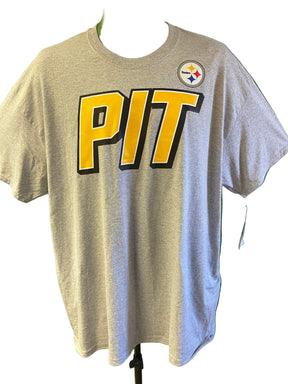 NFL Pittsburgh Steelers Grey Short Sleeve T-Shirt Men's X-Large NWT
