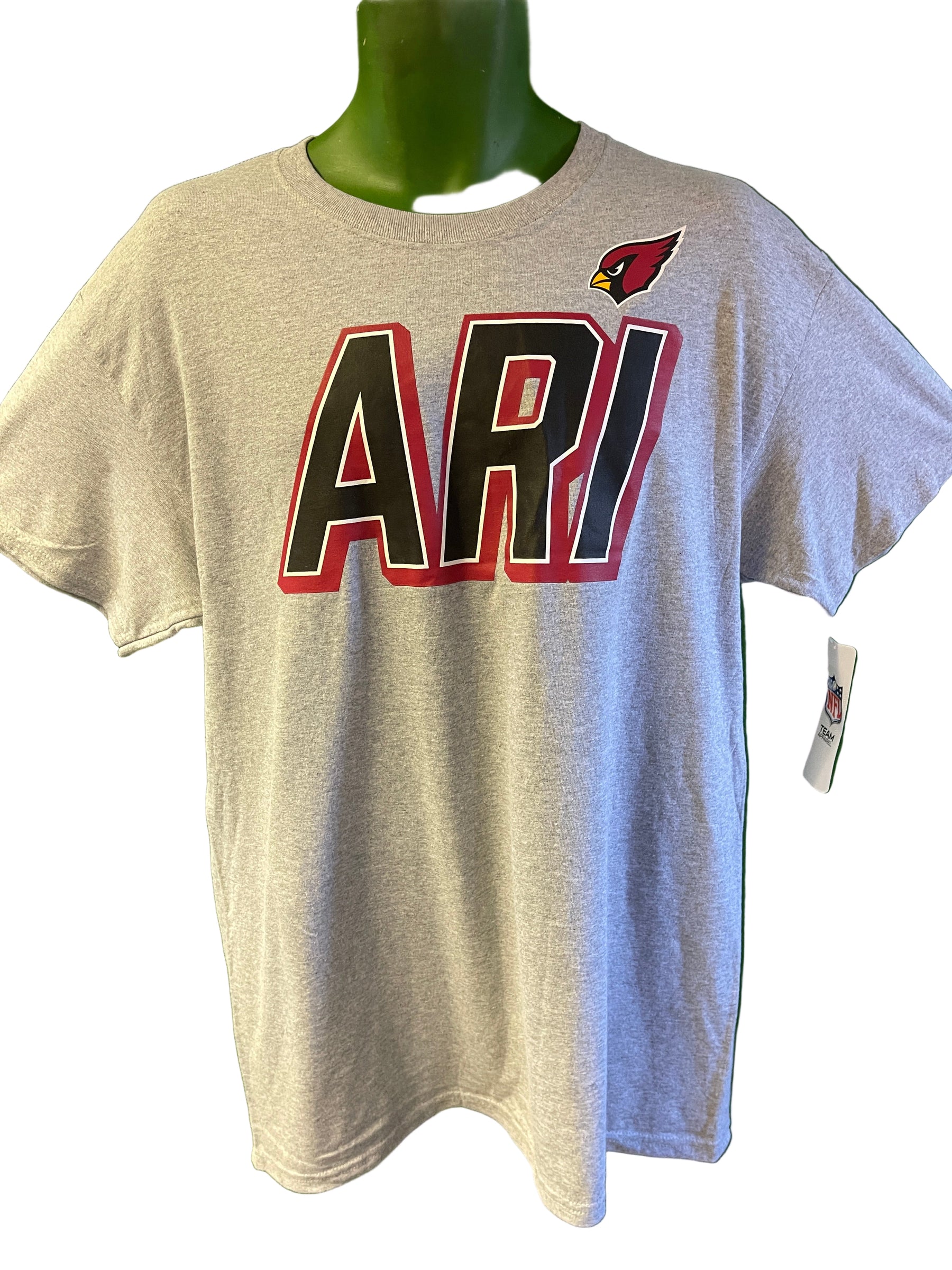 NFL Arizona Cardinals Grey Short Sleeve T-Shirt Men's Large NWT