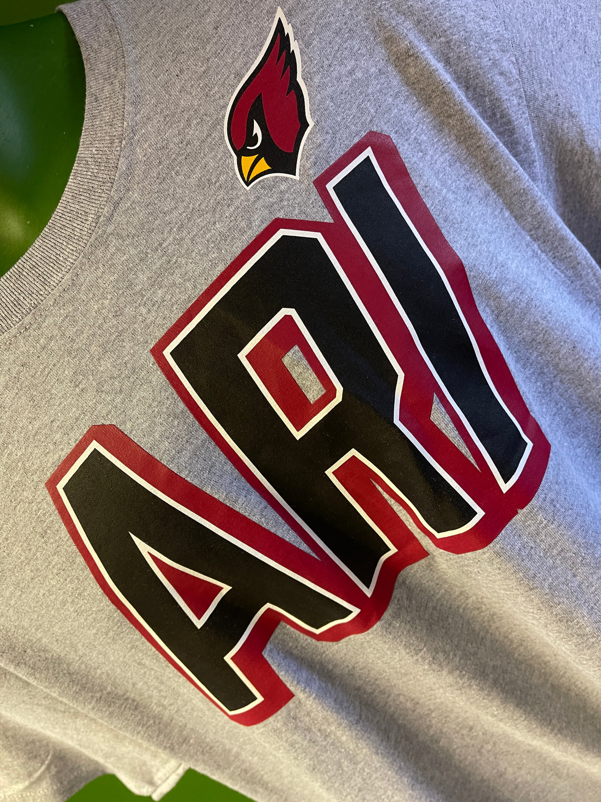 NFL Arizona Cardinals Grey Short Sleeve T-Shirt Men's Large NWT