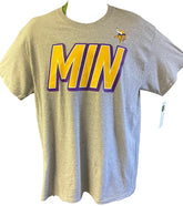 NFL Minnesota Vikings Grey Short Sleeve T-Shirt Men's Large NWT