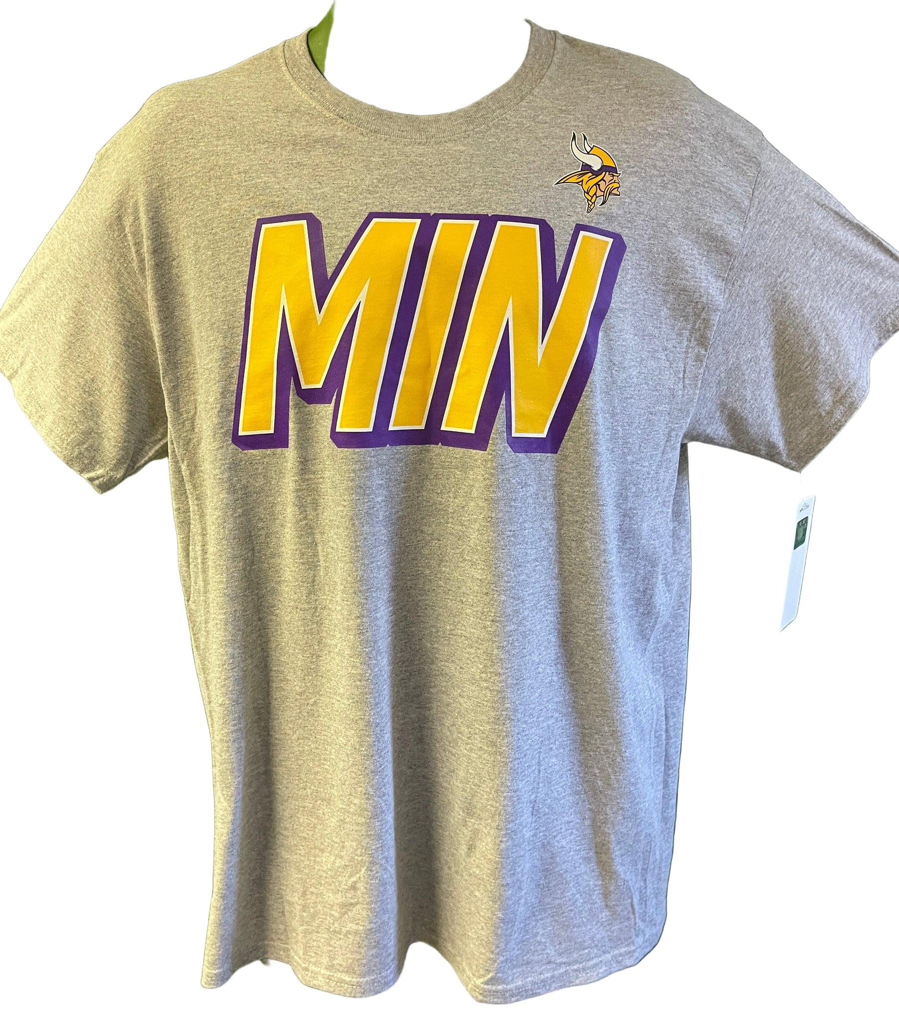 NFL Minnesota Vikings Grey Short Sleeve T-Shirt Men's Large NWT