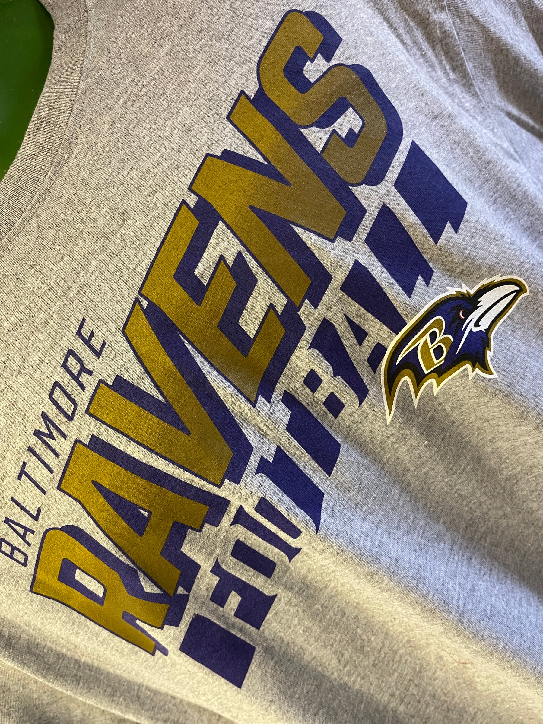 NFL Baltimore Ravens Grey Short Sleeve T-Shirt Men's Large NWT