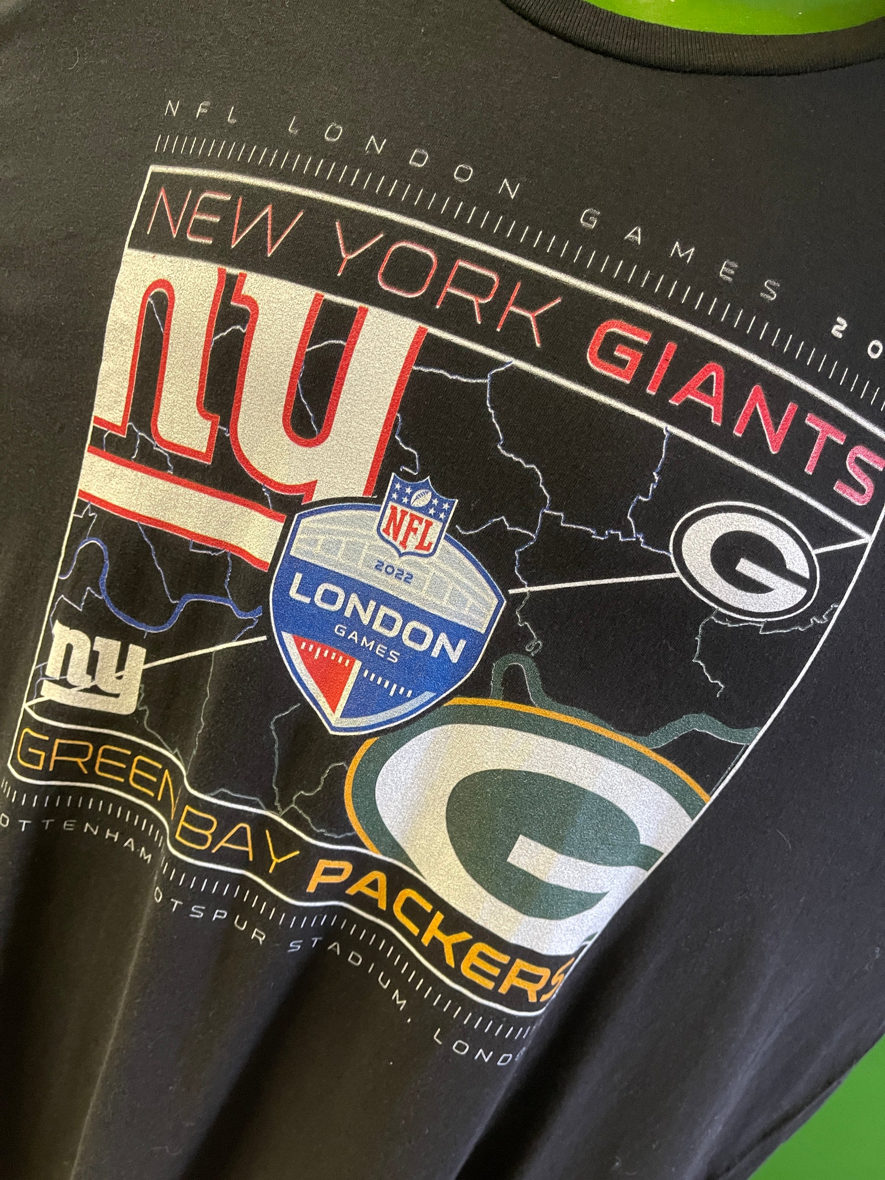 NFL Green Bay Packers New York Giants London Game T-Shirt Men's 2X-Large NWT