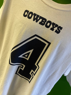 NFL Dallas Cowboys Dak Prescott #4 L/S T-Shirt 100% Cotton Men's X-Large NWT