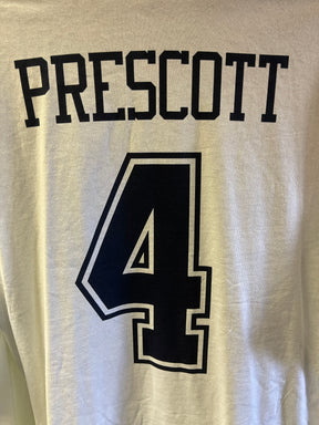 NFL Dallas Cowboys Dak Prescott #4 L/S T-Shirt 100% Cotton Men's X-Large NWT