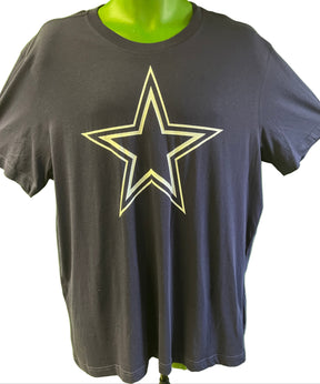 NFL Dallas Cowboys Dark Blue Large Logo T-Shirt Men's X-Large NWT