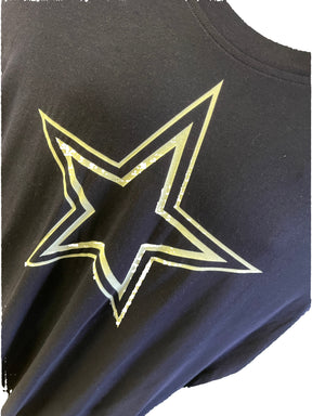 NFL Dallas Cowboys Dark Blue Large Logo T-Shirt Men's X-Large NWT