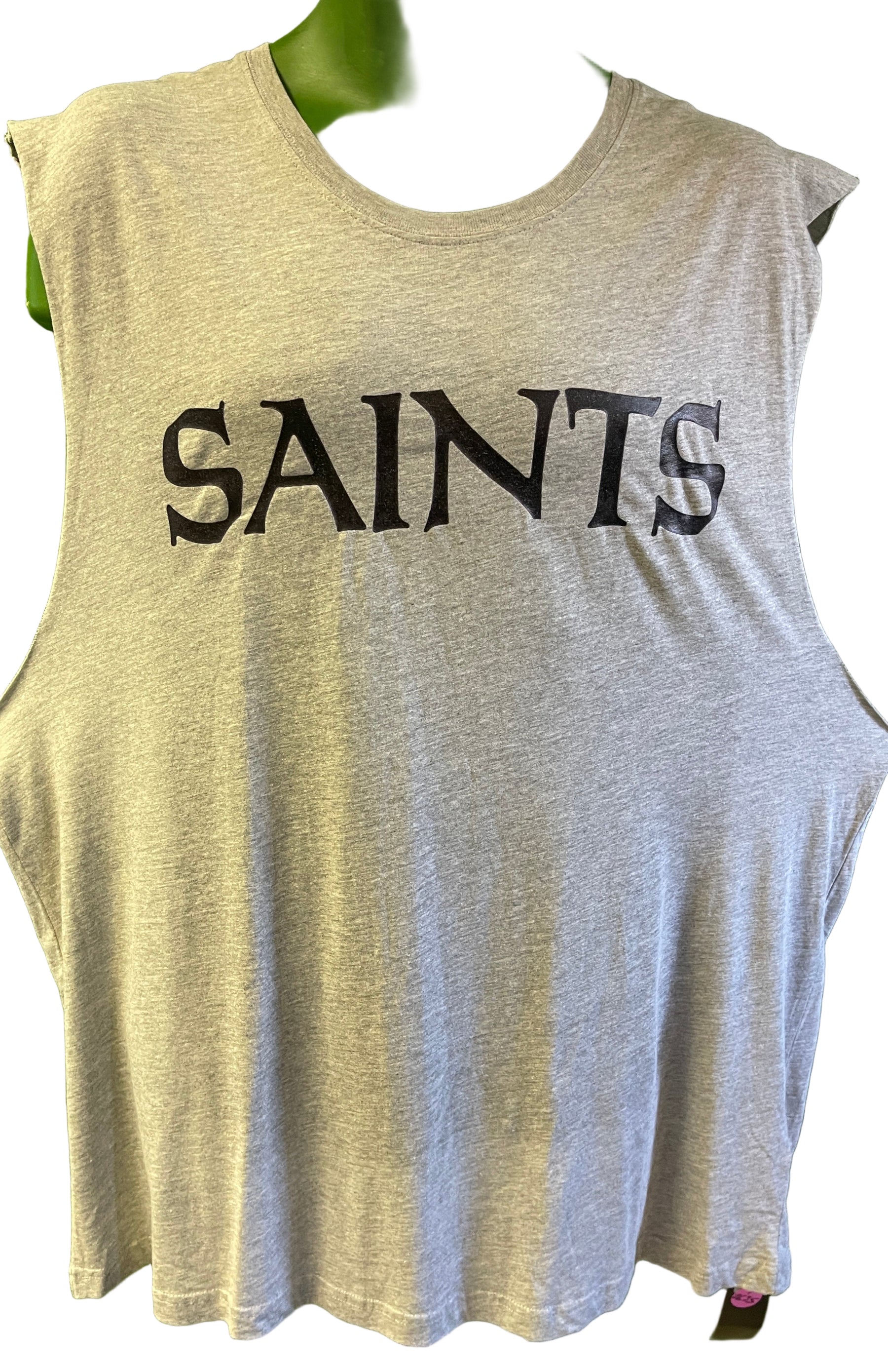 NFL New Orleans Saints Heathered Grey Tank Top/Vest Workout Men's 2X-Large NWT
