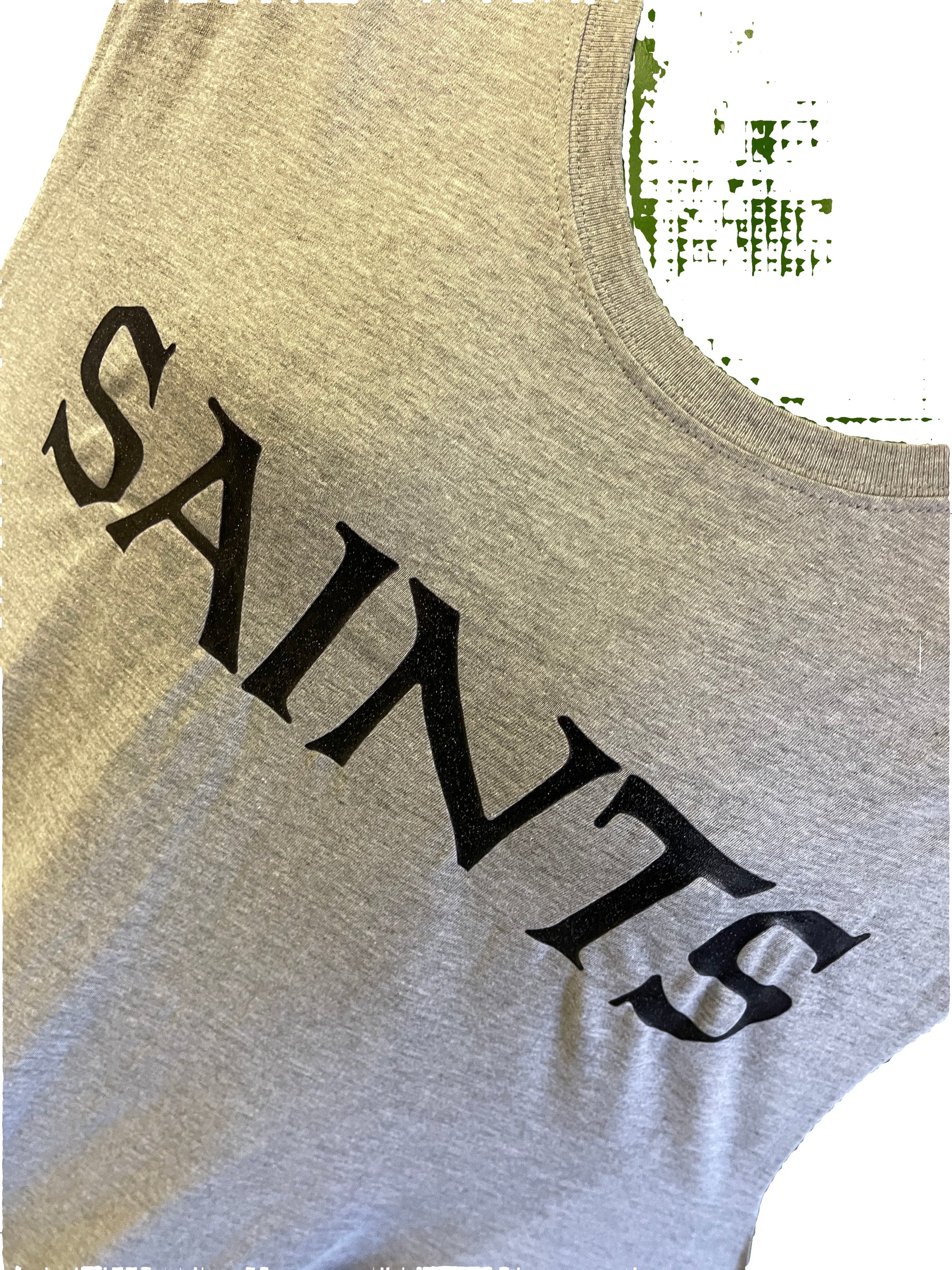 NFL New Orleans Saints Heathered Grey Tank Top/Vest Workout Men's 2X-Large NWT