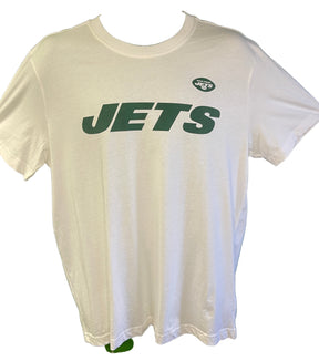 NFL New York Jets White 100% Cotton T-Shirt Men's Large NWT