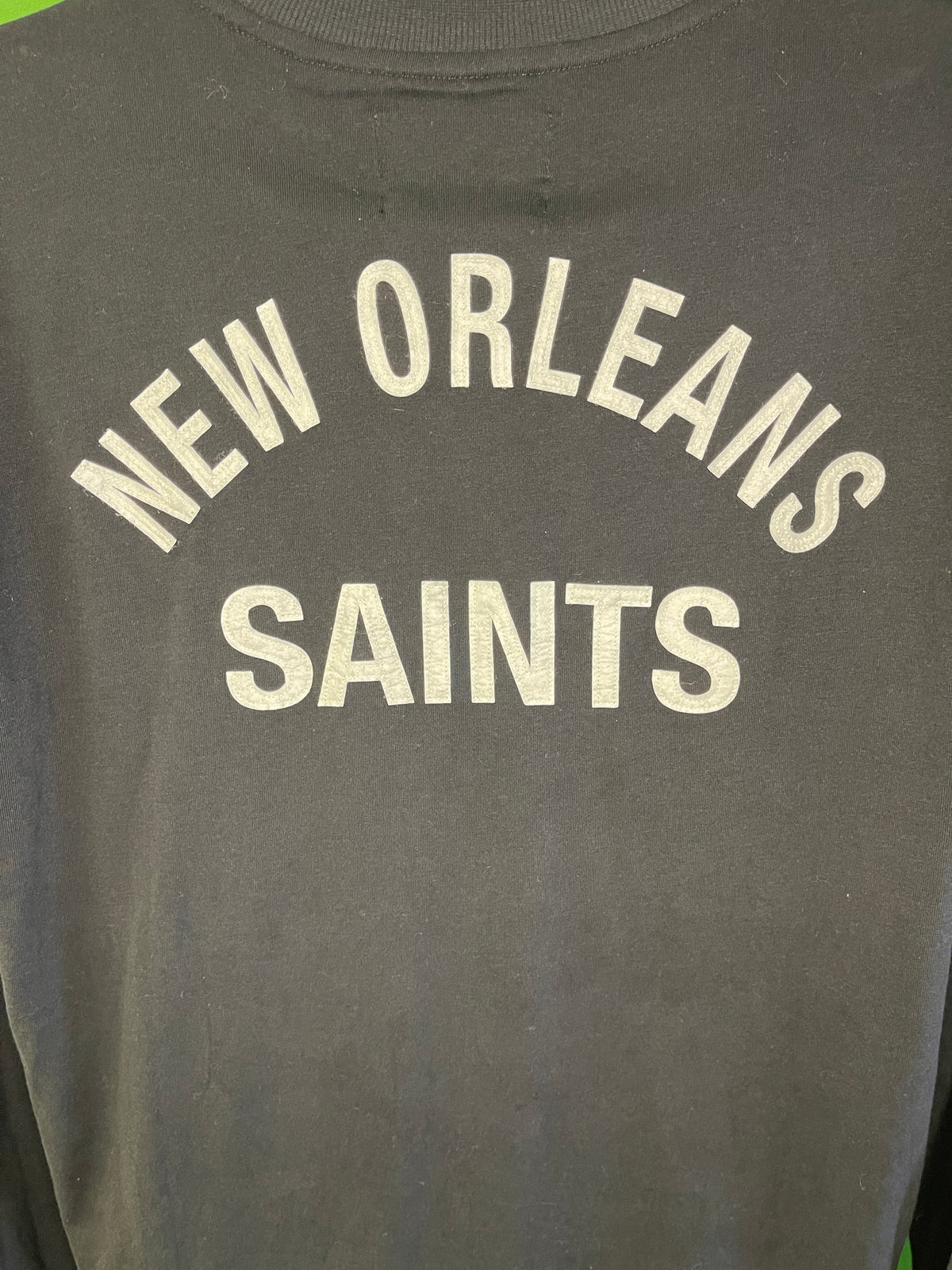 NFL New Orleans Saints Stitched Back L/S 100% Cotton T-Shirt Men's X-Large NWT