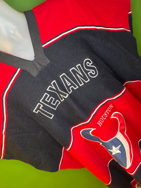 NFL Houston Texans Red and Black Poncho Adults OSFM