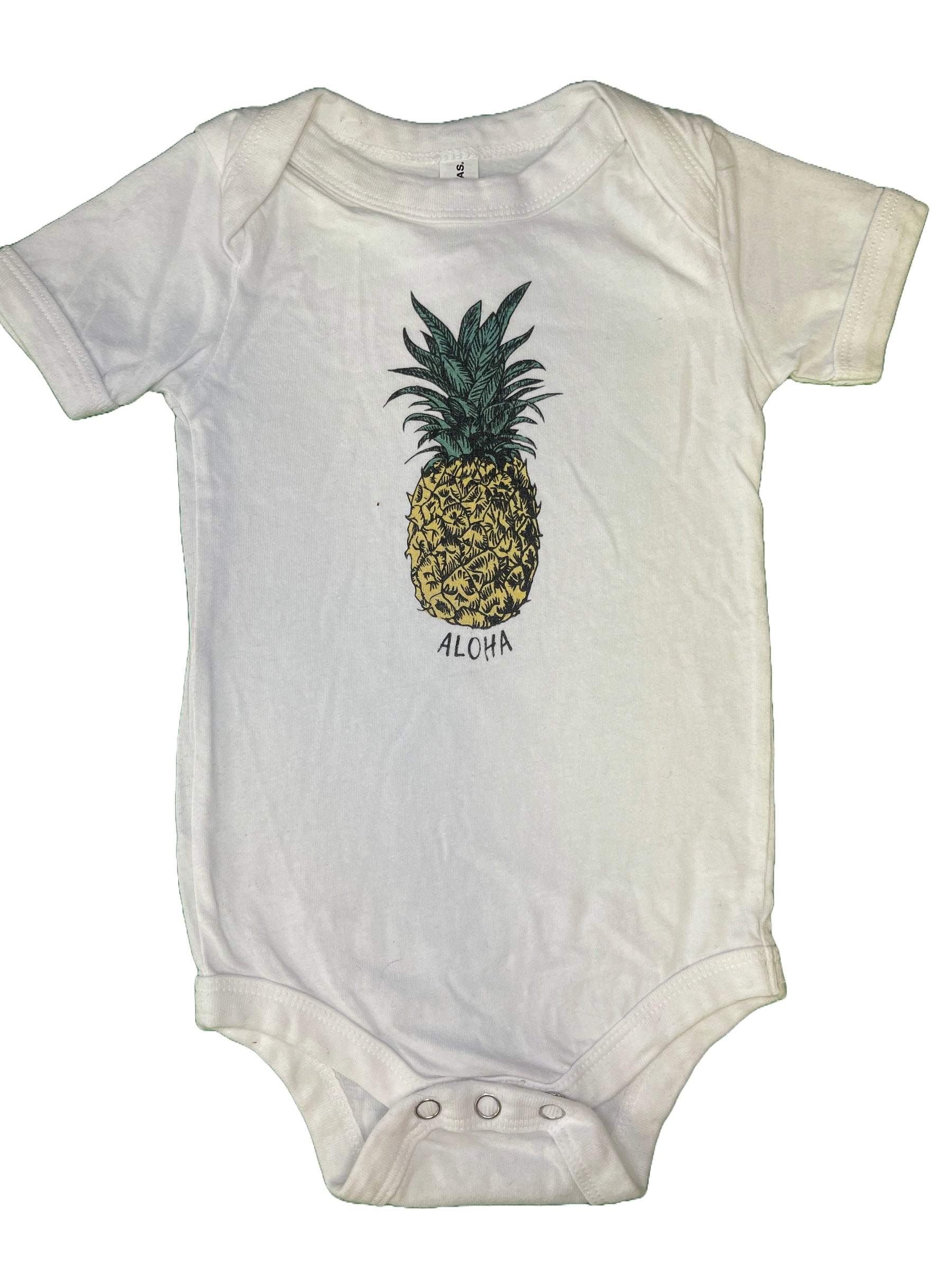 Aloha Pineapple Bodysuit/Vest Infant Baby 6-12 Months