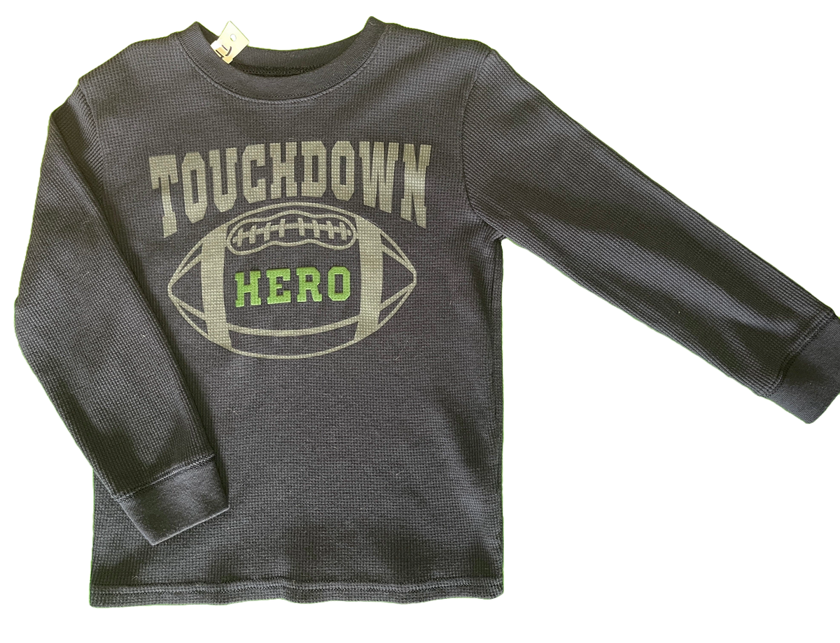 Amercan Football "Touchdown" Thermal L/S T-Shirt Youth X-Small 5