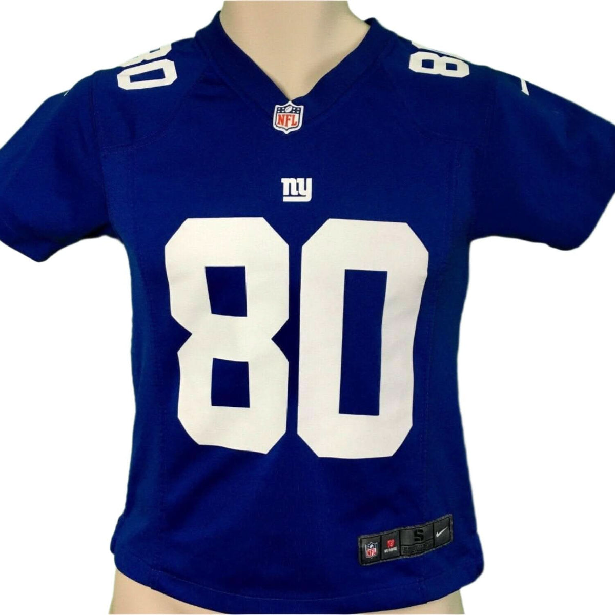 Nike Victor Cruz #80 store Boy's Pre-owned New York Giants Blue Jersey - sz. L (14/16)