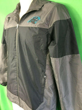 NFL Carolina Panthers Grey-Black Windbreaker Jacket Youth Large 14-16