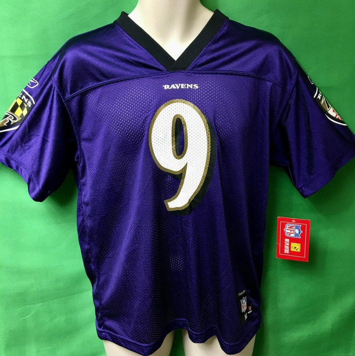 NFL Baltimore Ravens Steve McNair #9 Jersey Youth X-Large 18-20 NWT