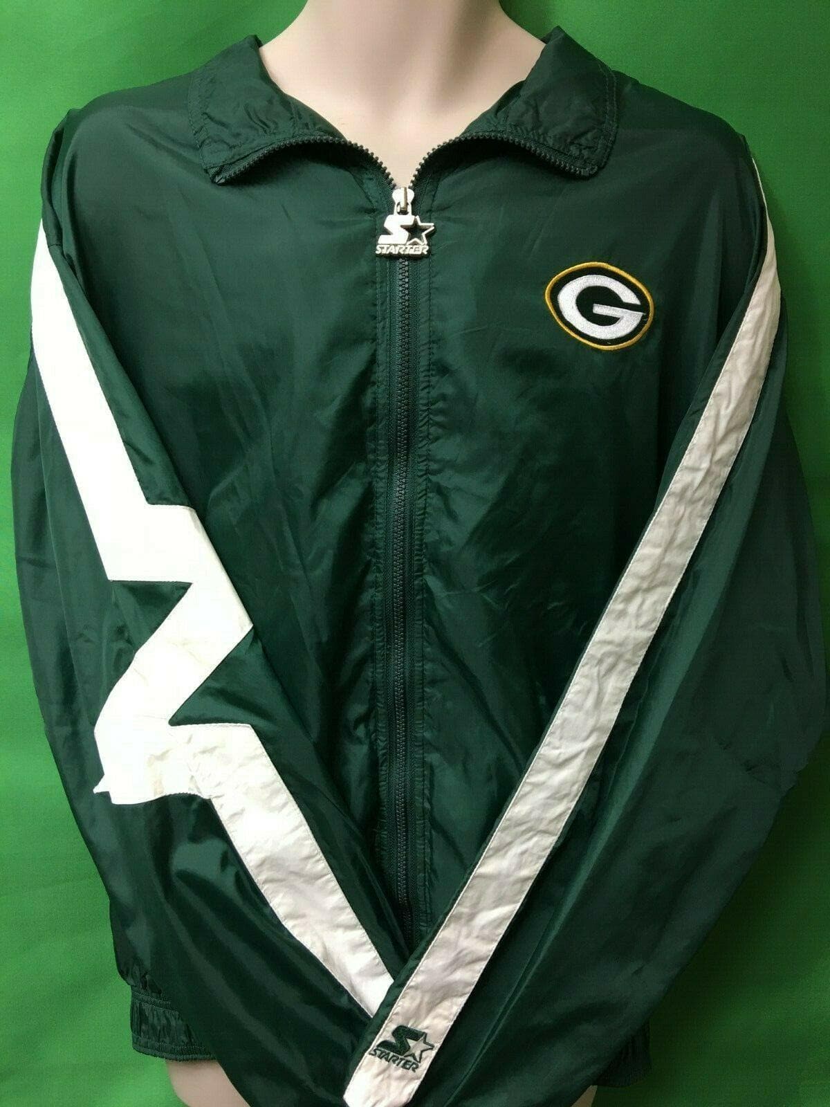 NFL Green Bay Packers Starter Vintage Windbreaker Jacket Men's X-Large