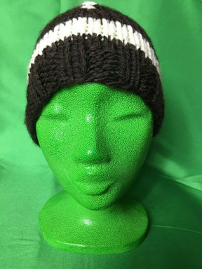 American Football Hand-Knitted Woolly Hat Beanie