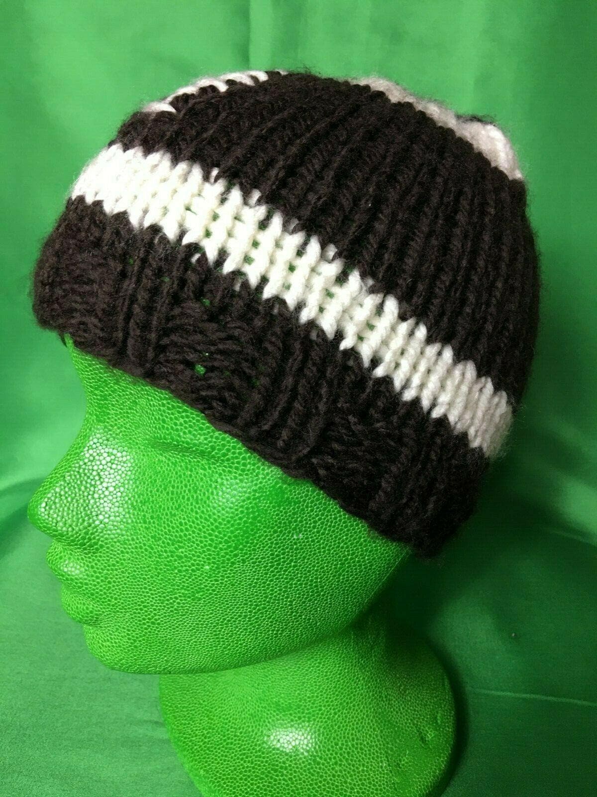 American Football Hand-Knitted Woolly Hat Beanie