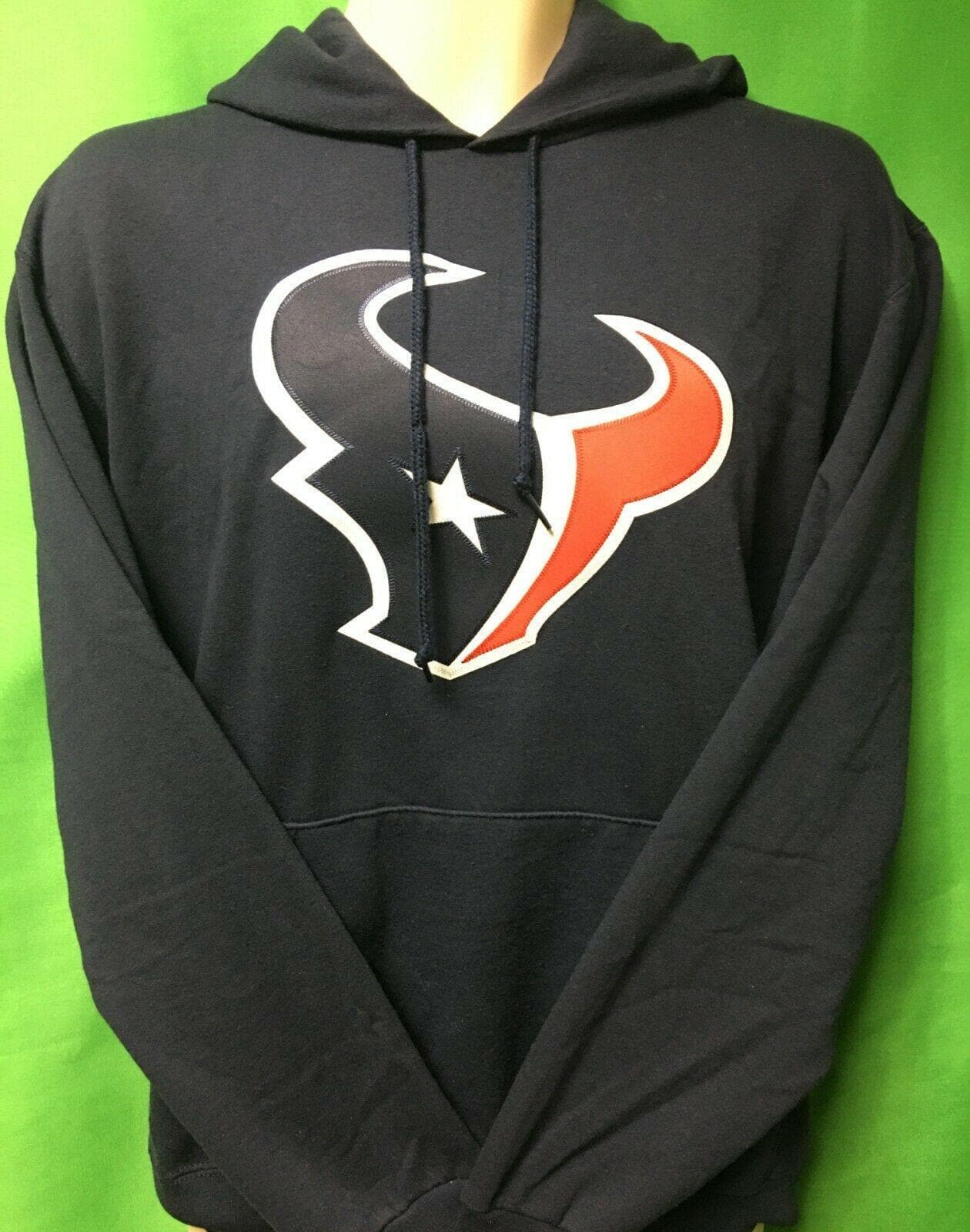 NFL Houston Texans Stitched Blue Pullover Hoodie Men's Medium