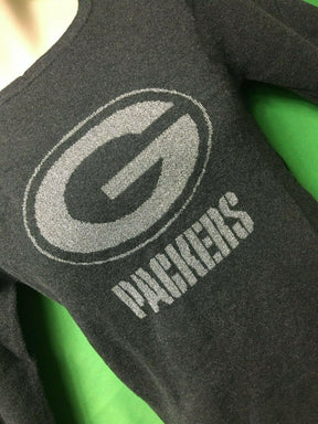 NFL Green Bay Packers Pro Line Grey Glittery Jumper Women's Small