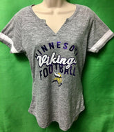 NFL Minnesota Vikings Majestic Heathered Grey T-Shirt Women's Medium NWT