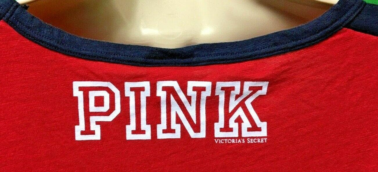 NFL Houston Texans Victoria's Secret PINK 3/4 Sleeve T-Shirt Women's Medium