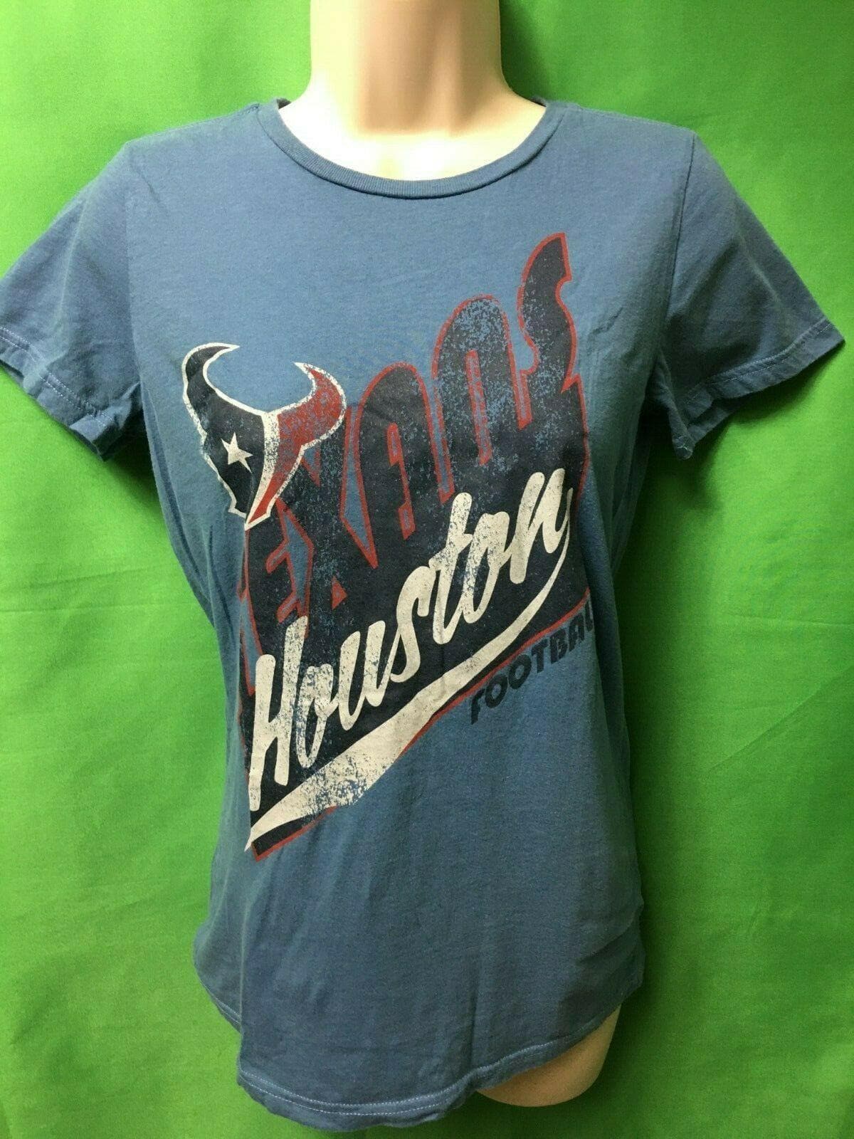 NFL Houston Texans Weathered Blue T-Shirt Women's Small