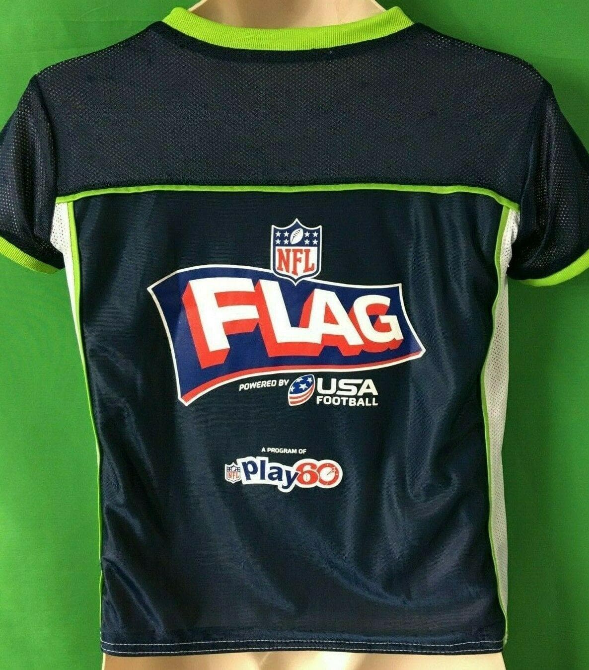 NFL Seattle Seahawks Flag Football Jersey Reversible Youth Medium 10-12