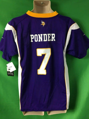 NFL Minnesota Vikings Christian Ponder #7 Game Jersey Youth Large 14-16 NWT