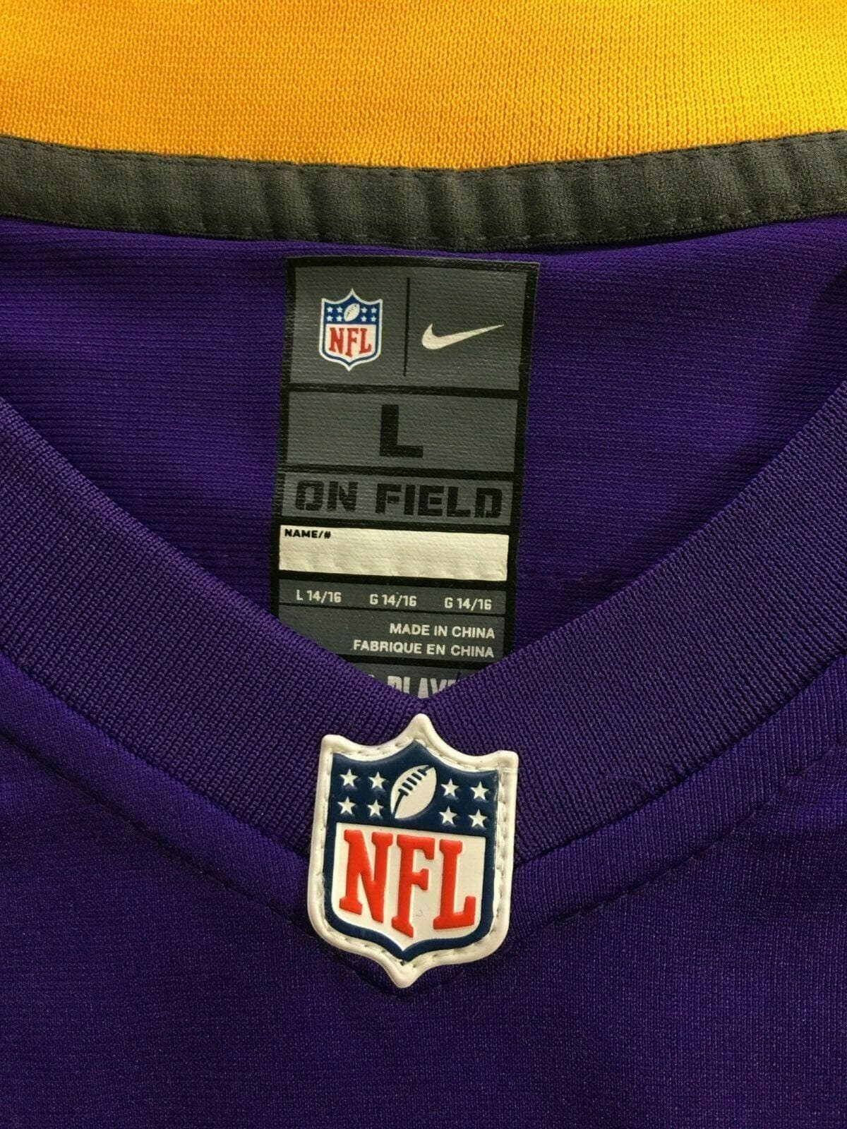 MINNESOTA VIKINGS # 7 PONDER FOOTBALL JERSEY BY NFL PLAYERS YOUTH XL 14 / 16