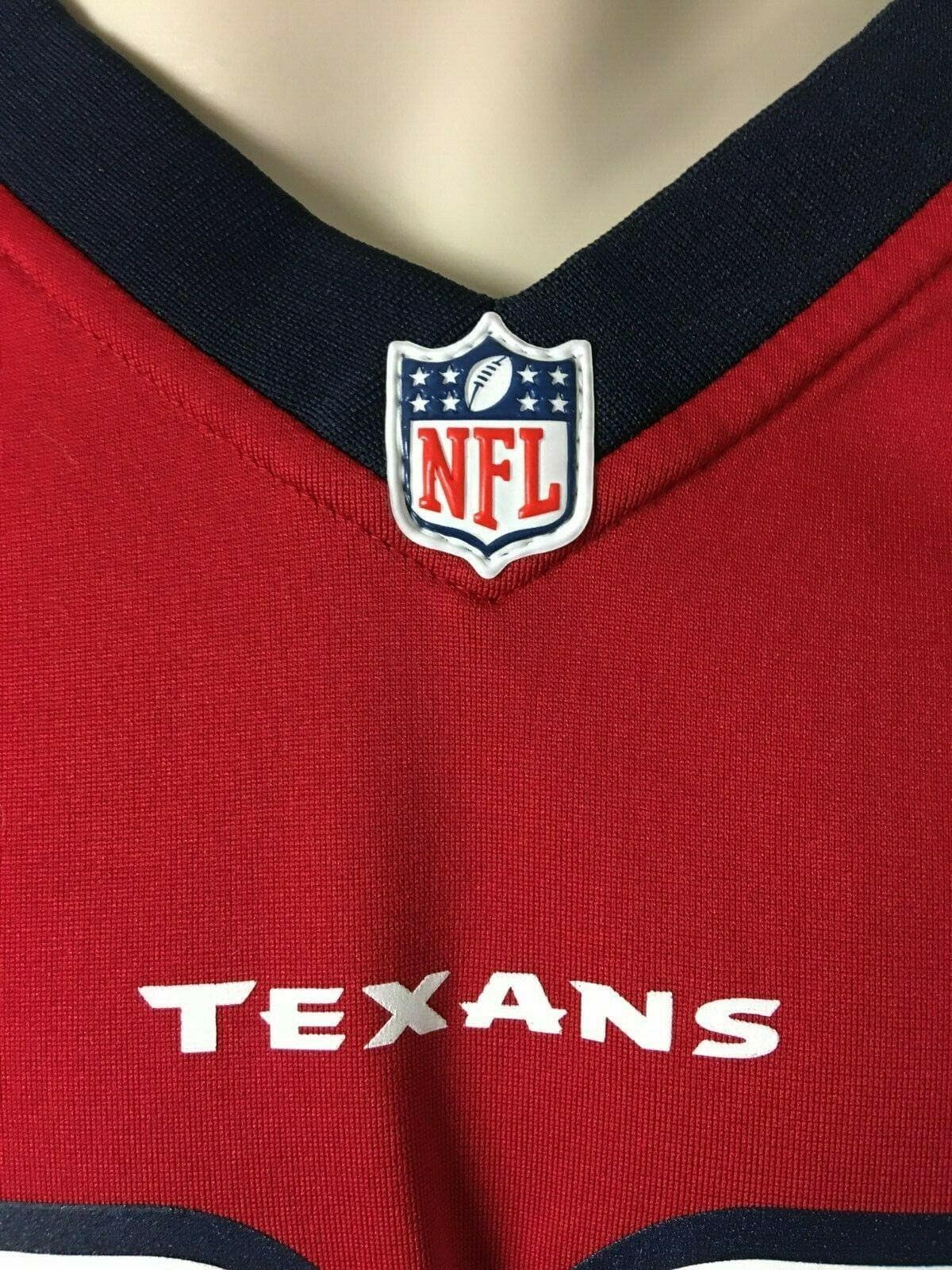 Majestic JJ Watt #99 Houston Texans Red Jersey Shirt Men's SZ Large