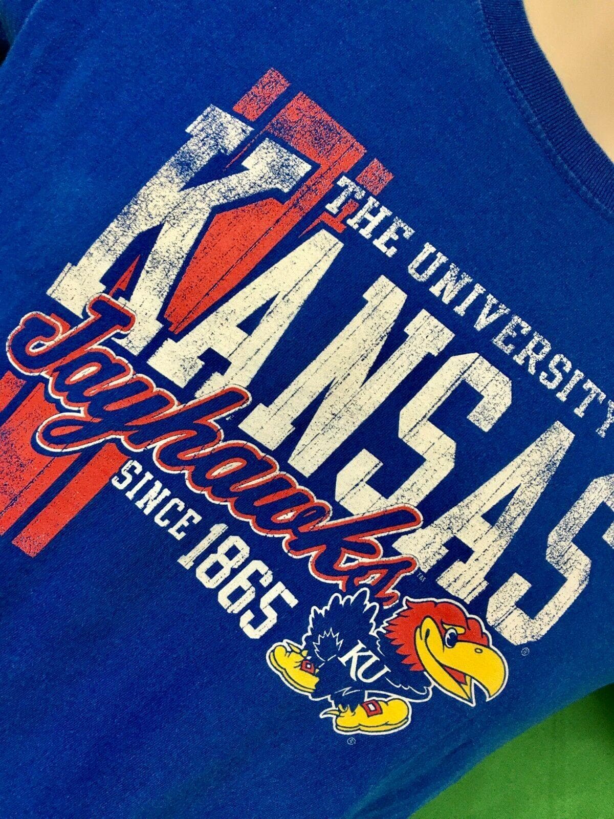 NCAA Kansas Jayhawks Russell T-Shirt Youth Medium 10-12