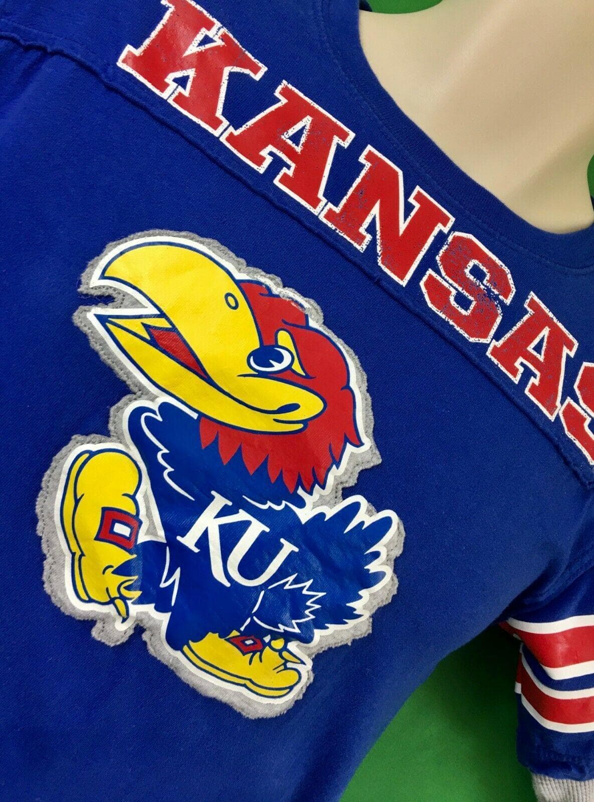 NCAA Kansas Jayhawks Layered L/S T-Shirt Youth Medium 10-12