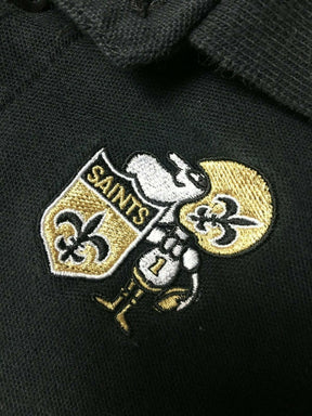 NFL New Orleans Saints Black Polo Shirt Youth X-Small 5-6