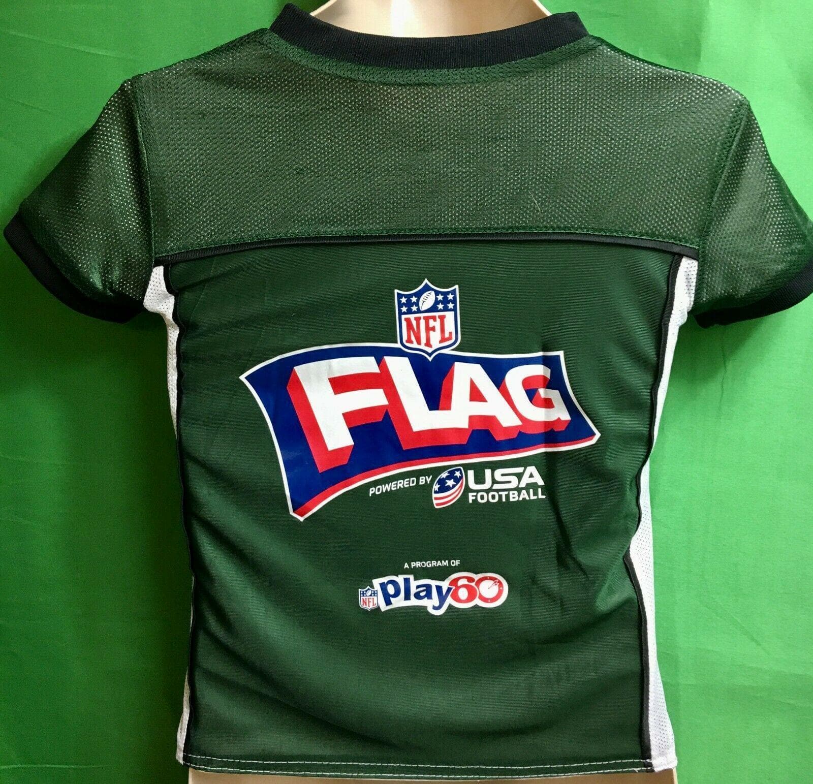 NEW YORK NY JETS NFL FLAG FOOTBALL REVERSIBLE JERSEY SZ Youth XL