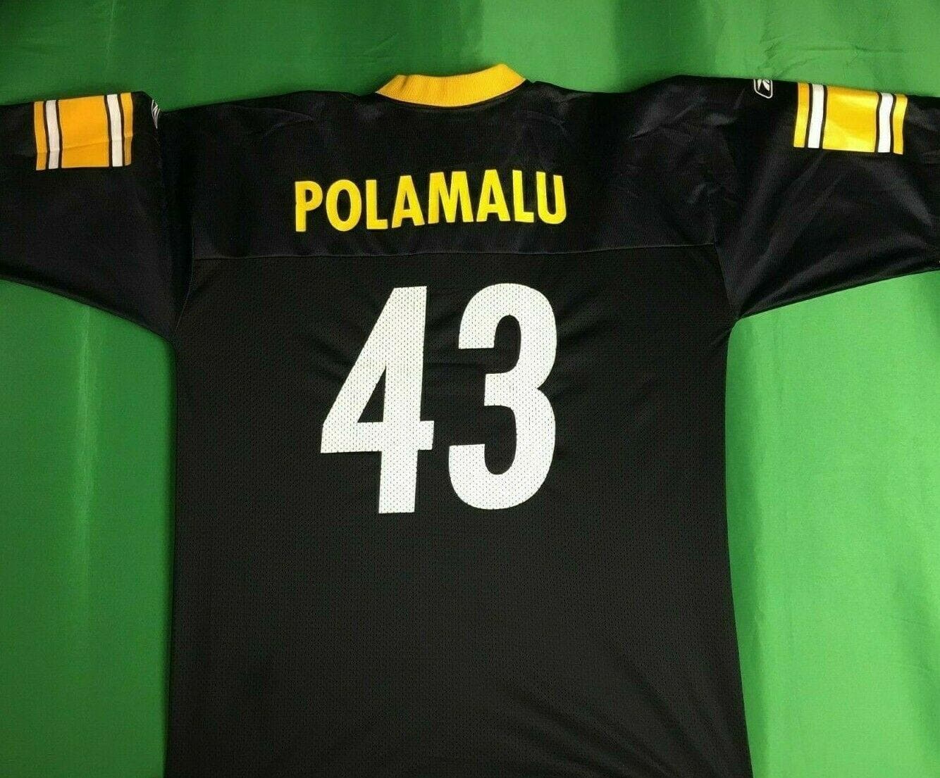 NFL Pittsburgh Steelers Troy Polamalu #43 Jersey Men's X-Large