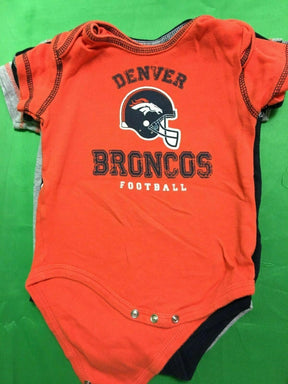 NFL Denver Broncos Set of 3 Bodysuits/Vests 12 Months