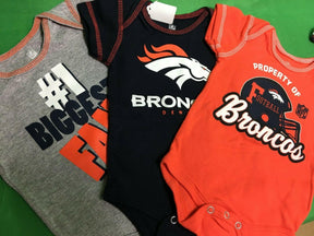 NFL Denver Broncos Set of 3 Bodysuits/Vests 0-3 Months