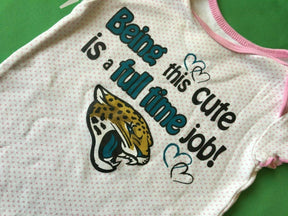 NFL Jacksonville Jaguars "Being this Cute" Bodysuit/Vest Girls 12 Months