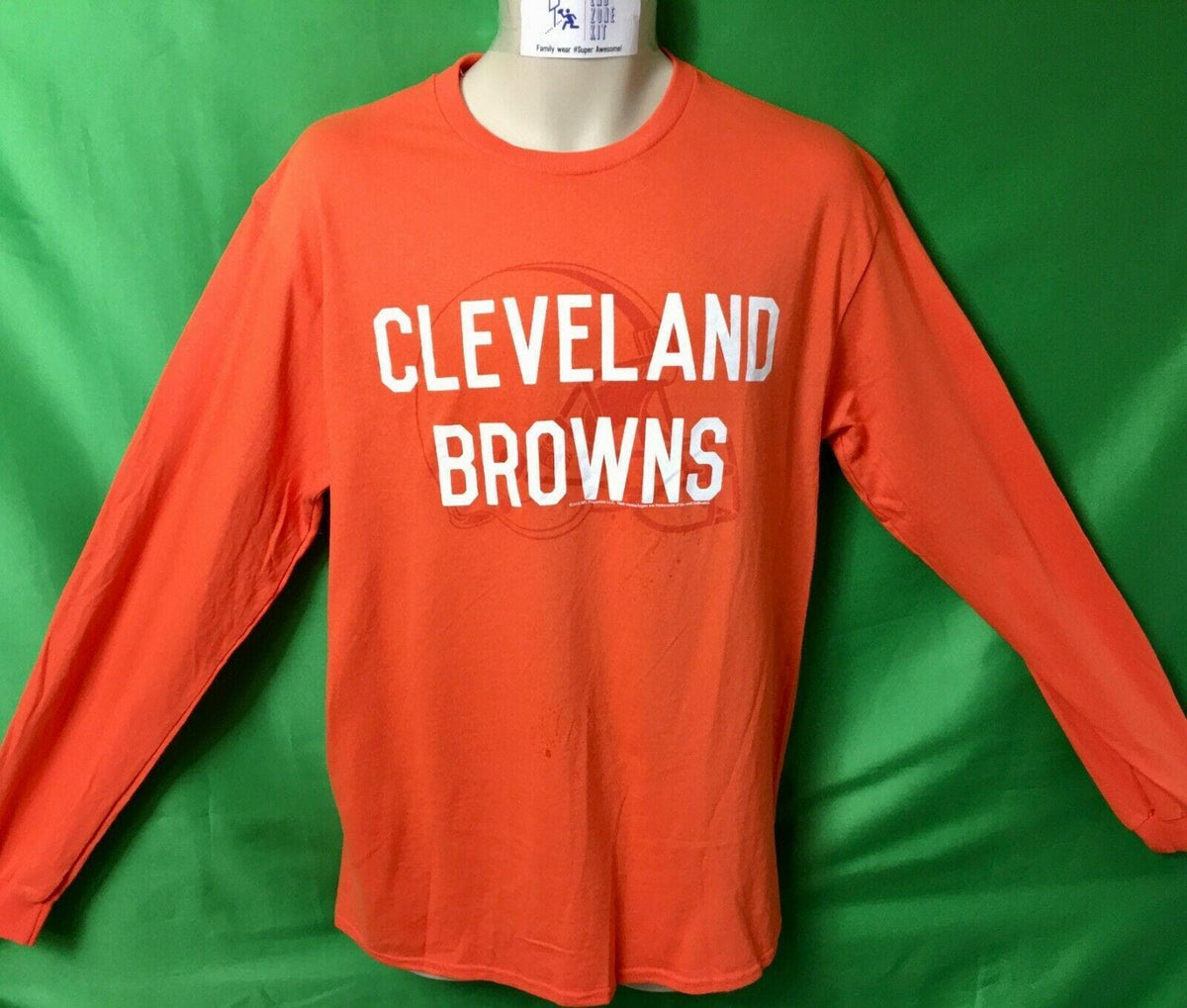 NFL Cleveland Browns Junk Food Orange L/S T-Shirt Men's Medium NWT